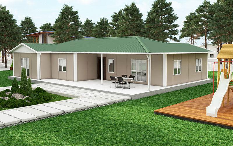 166 m² 4+1 Tek Kat Prefabrik Ev