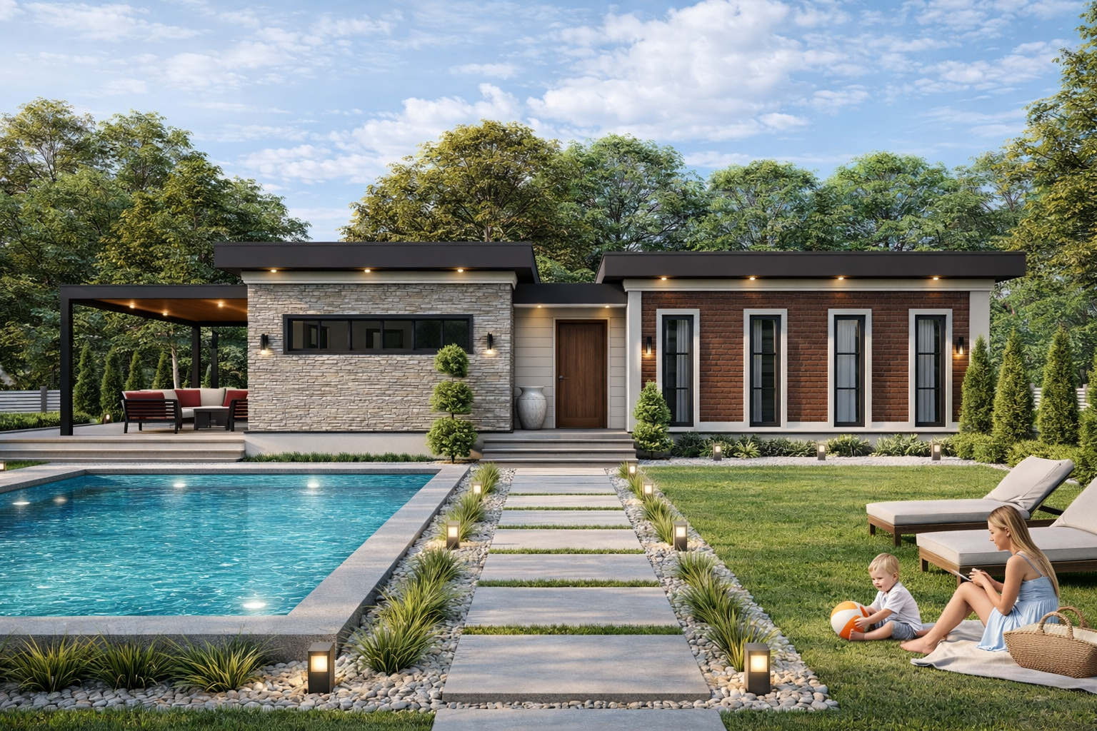 144 m² 3+1 Tek Katlı Çelik Villa | Nova 144