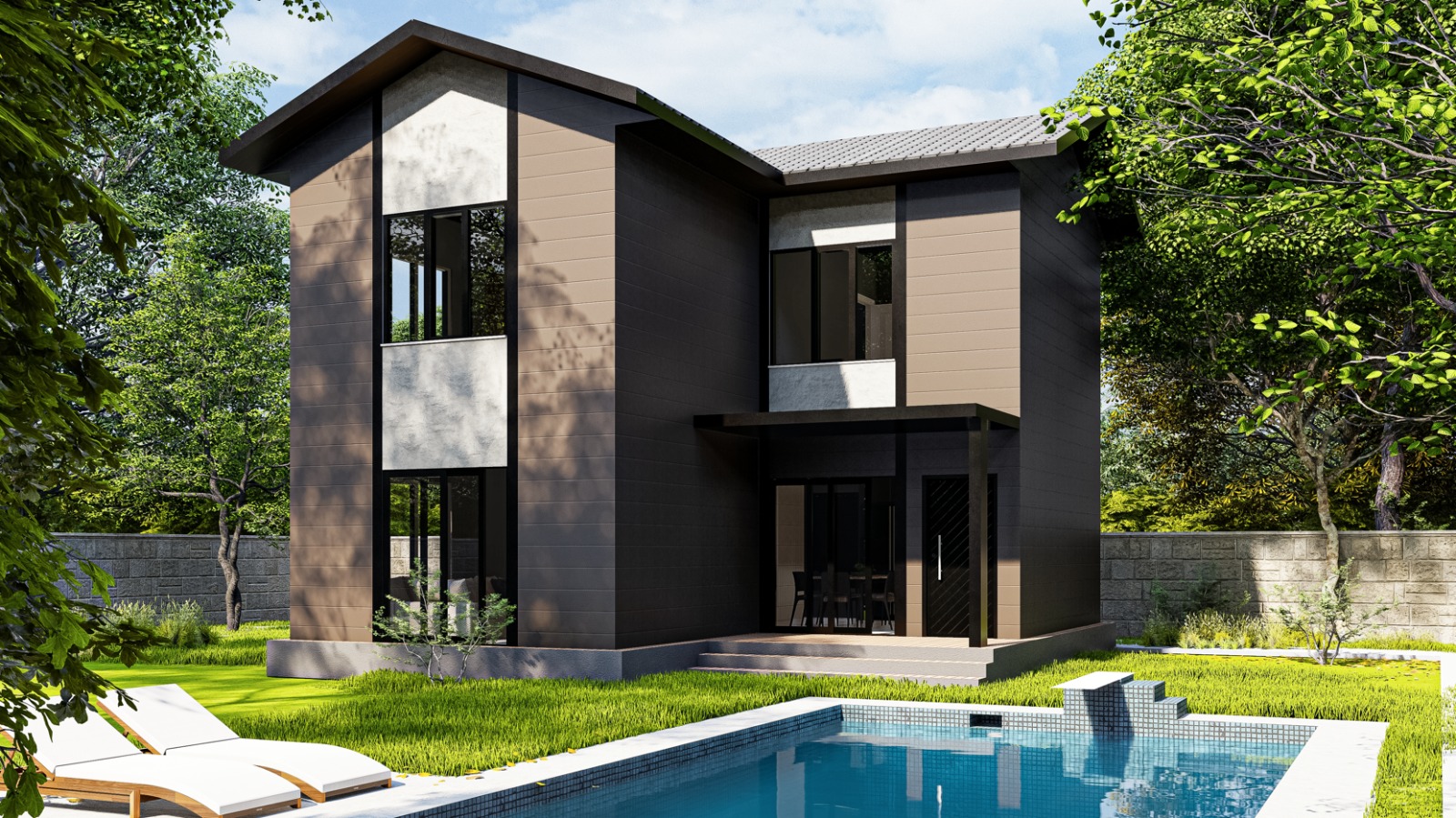 120 m² 2+1 Dubleks Çelik Villa görsel 2