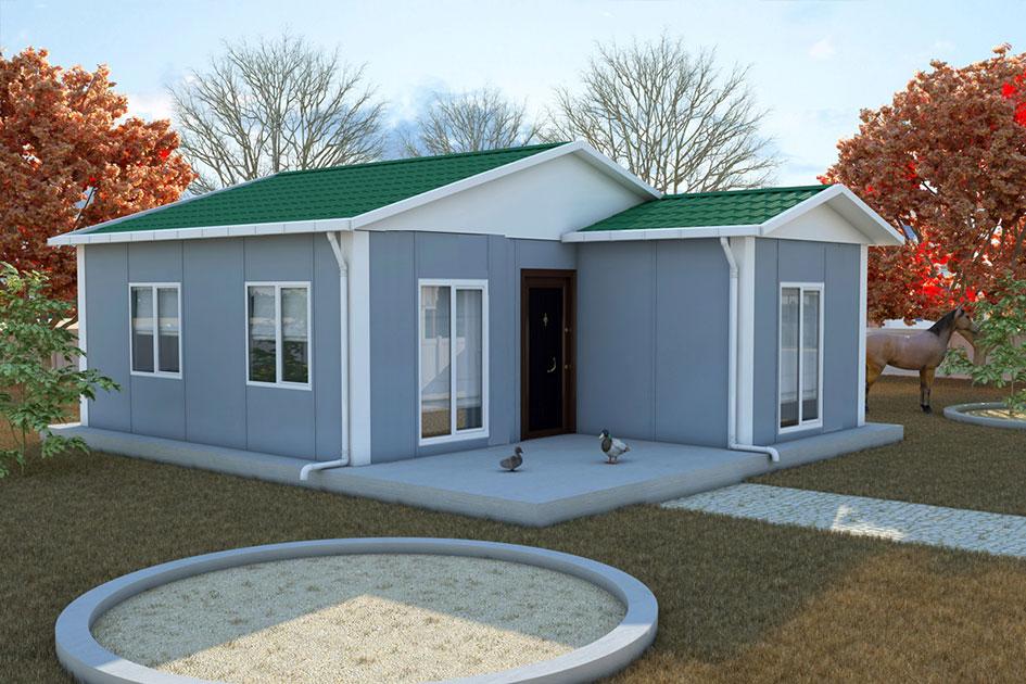 49 m² 2+1 Tek Kat Prefabrik Ev görsel 2