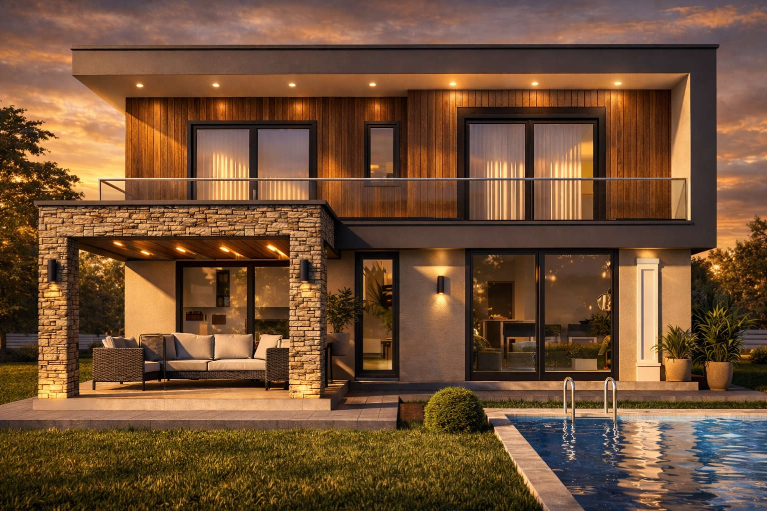 184 m² 4+1 Dubleks Çelik Villa görsel 4