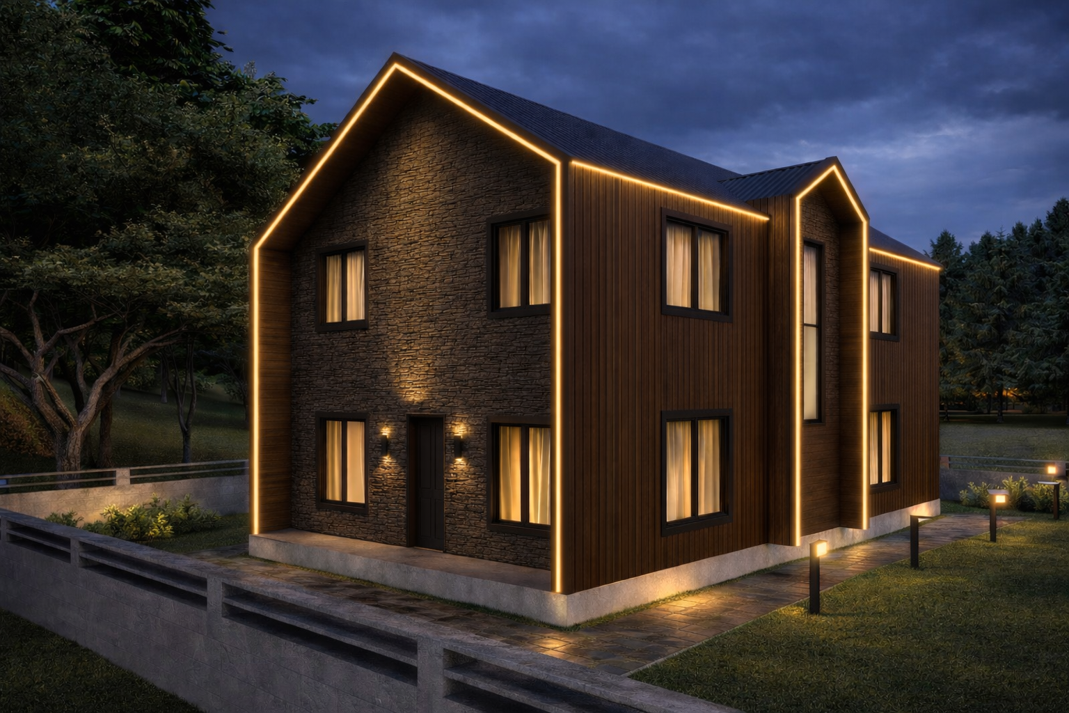 210 m² 4+1 Dubleks Çelik Villa görsel 5