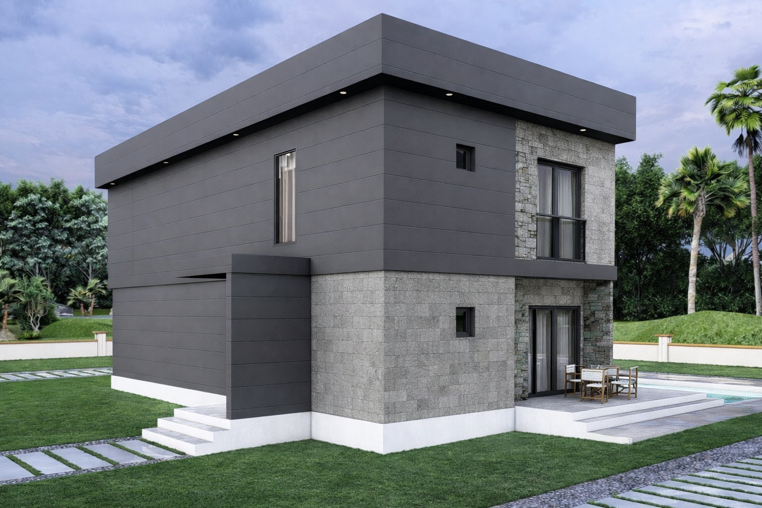 212 m² 4+1 Dubleks Çelik Villa son görsel