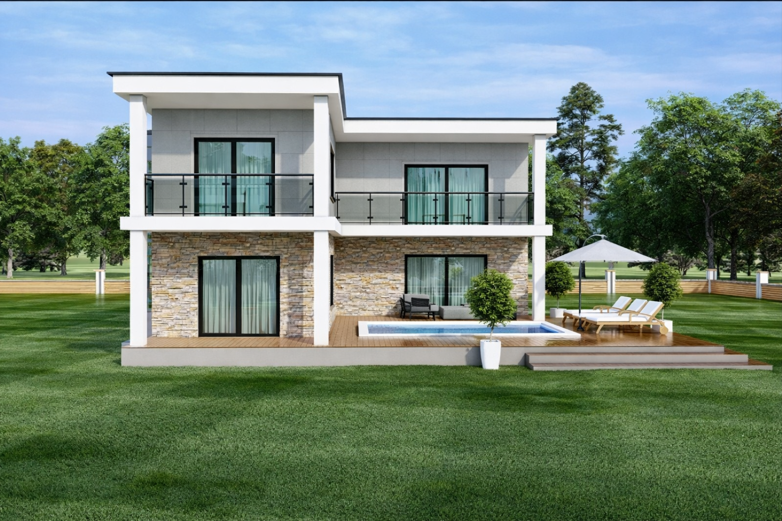 223 m² 5+1 Dubleks Çelik Villa son görsel